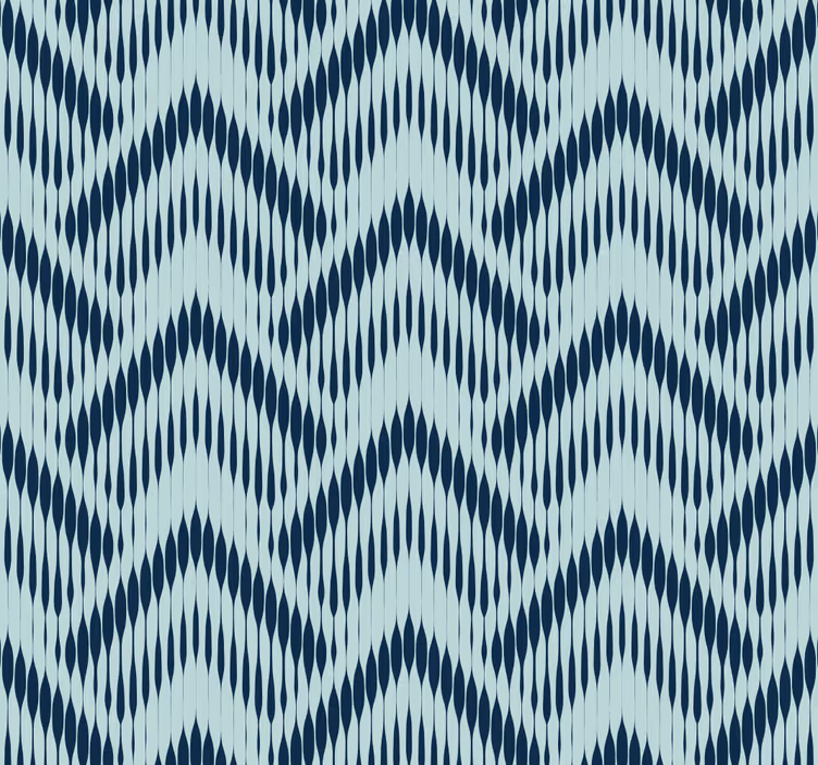 Papier peint géometrique motif chevron ikat - TenStickers