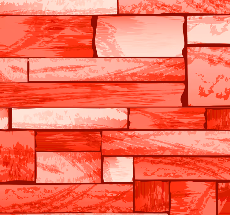 Papier peint pierre rouge texturé - TenStickers