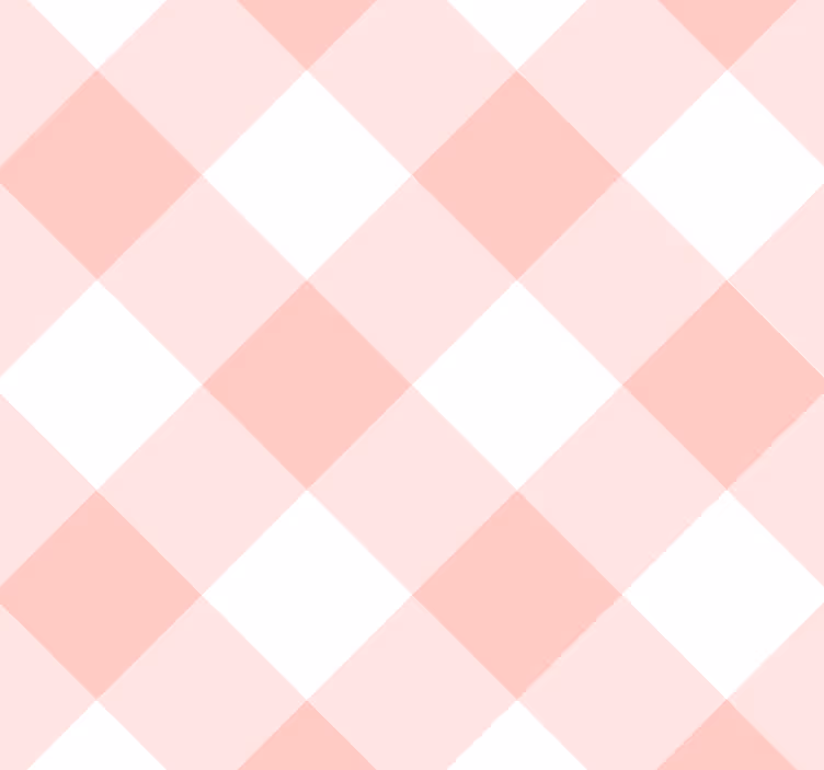 Papier peint carré rose et blanc - TenStickers