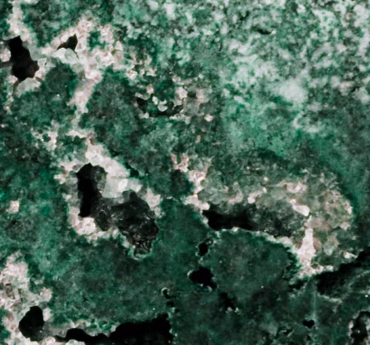 Papier peint marbre texture verte luxuriante - TenStickers