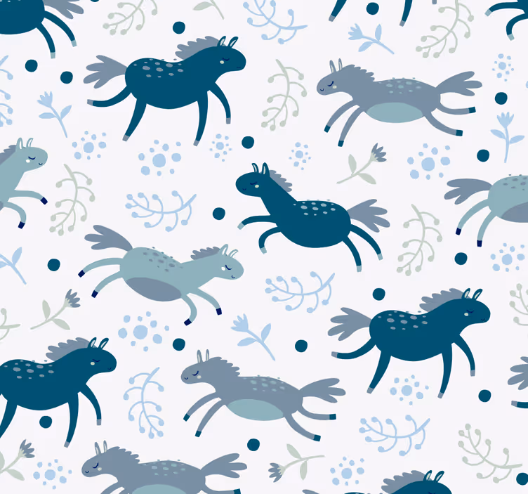 Papier peint animaux avec des chevaux subtils - TenStickers