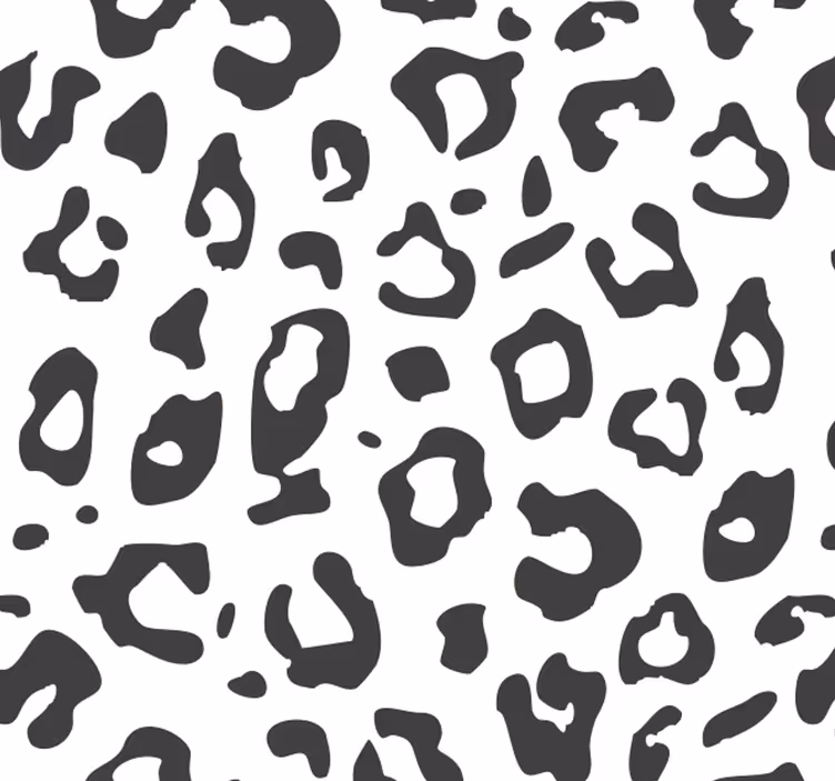 Papier peint imitation léopard noir - TenStickers