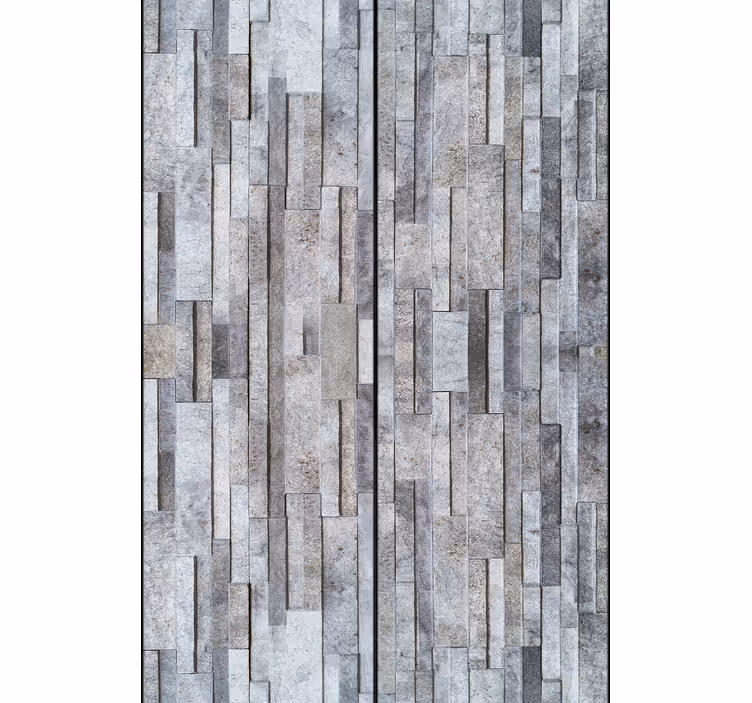 Papier peint imitation pierres mosaïque géométrique - TenStickers