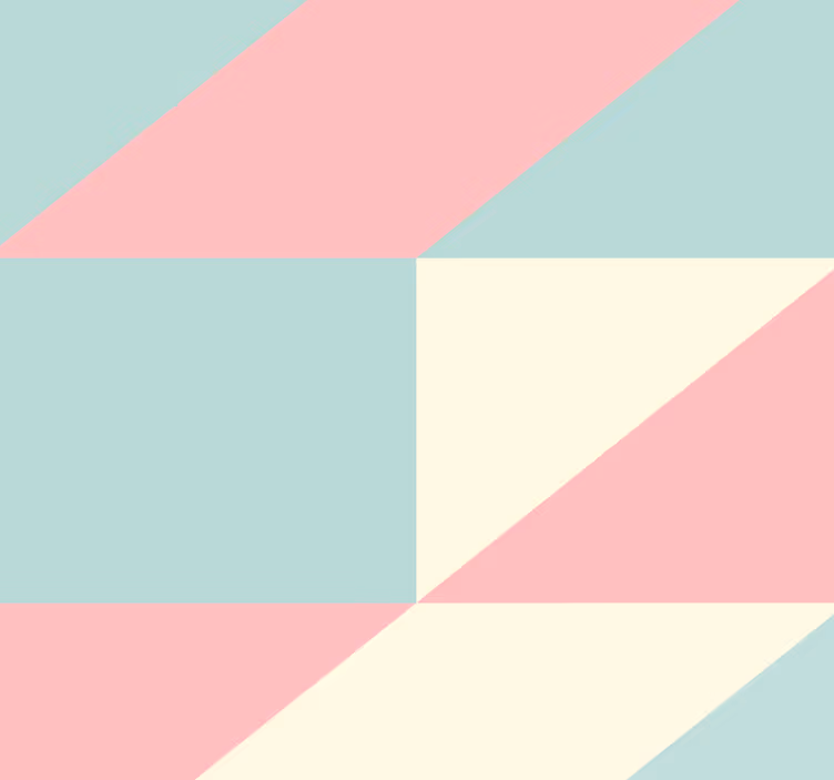 Papier peint chambre ado triangles pastel géométriques - TenStickers