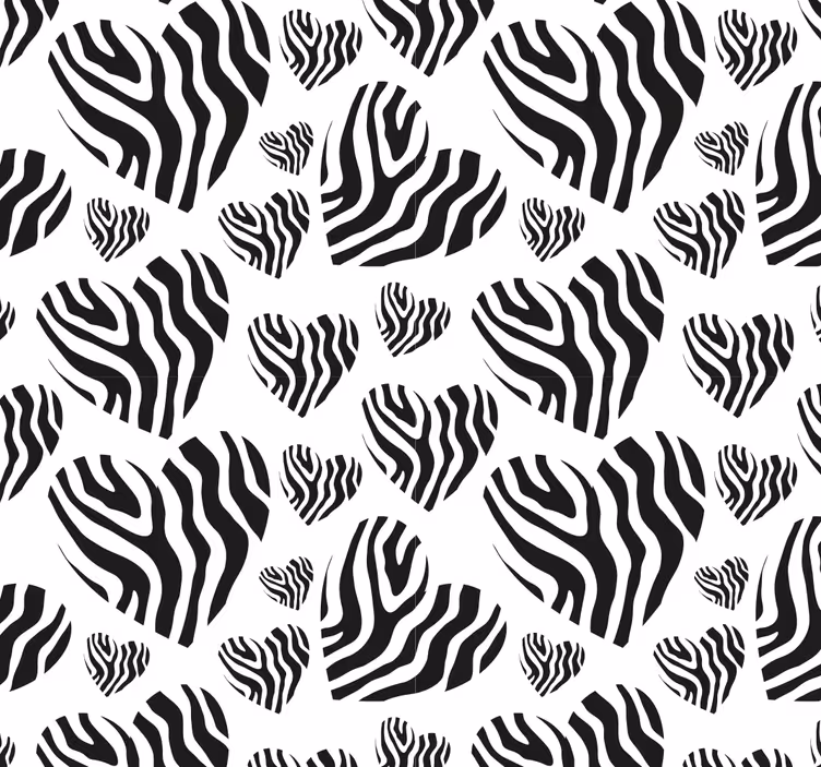 Papier peint chambre motif zèbre simplicité - TenStickers
