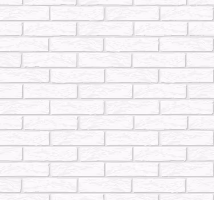 Papier peint salon brique blanche - TenStickers