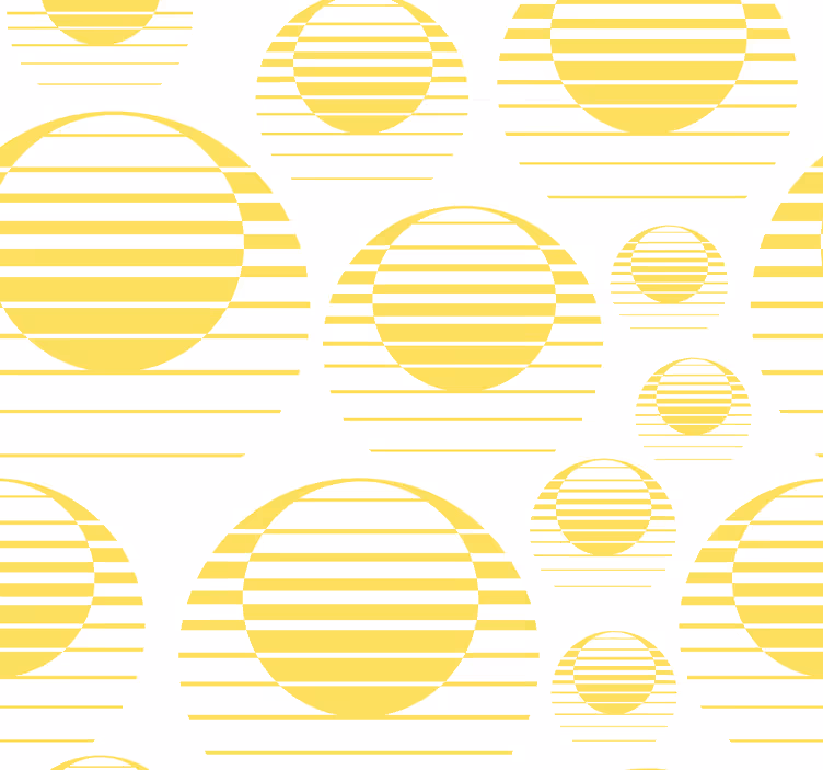 Papier peint géometrique motif de cercles géométriques - TenStickers