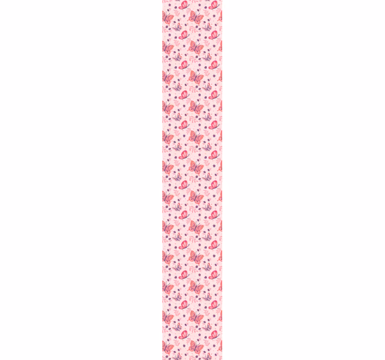 Papier peint papillon couleur rose et violet - TenStickers