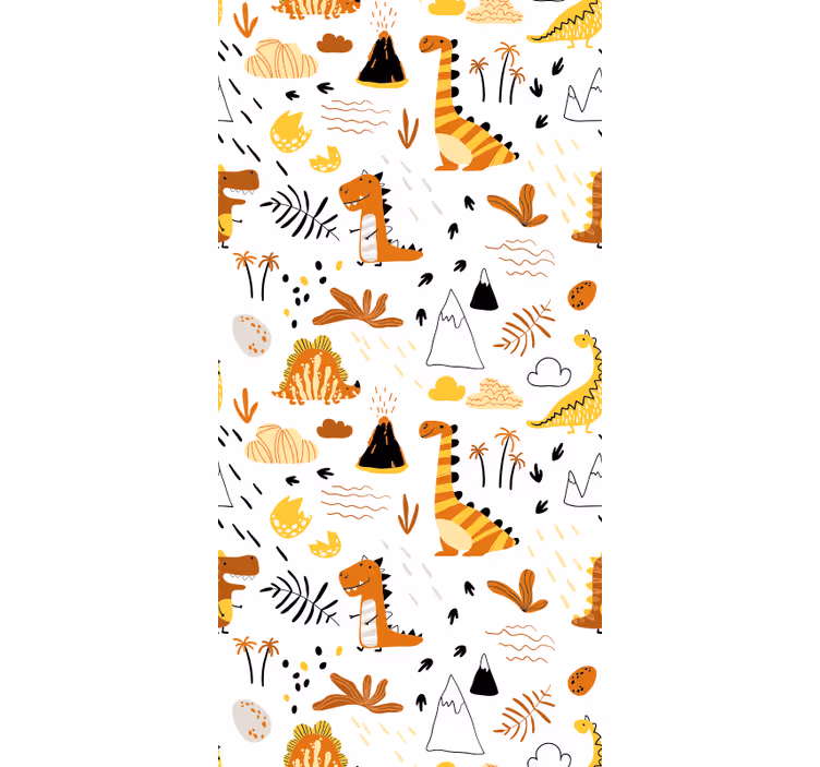 Papier peint dinosaures dessin - TenStickers