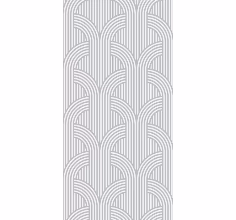 Papier peint géometrique motif de lignes arquées - TenStickers