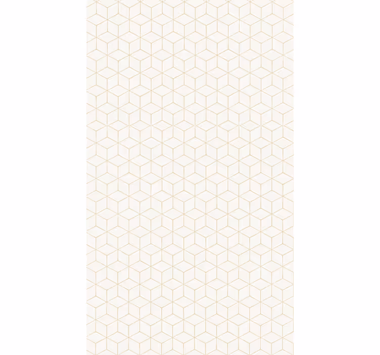 Papier peint géometrique motif de cube géométrique - TenStickers