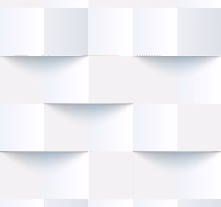 Papier peint salon 3D motif blanc - TenStickers