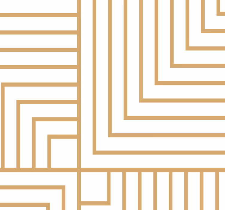 Papier peint géometrique labyrinthe géométrique - TenStickers
