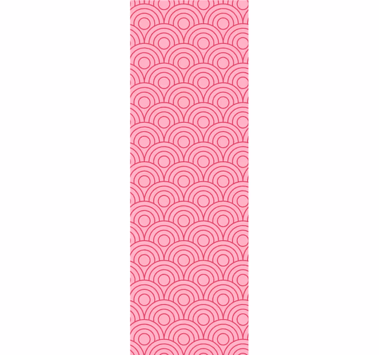 Papier peint géométrique motifs circulaires - TenStickers