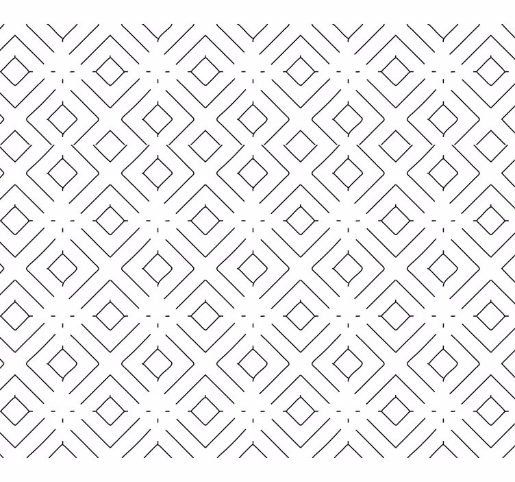 Papier peint géometrique pavage de diamant - TenStickers