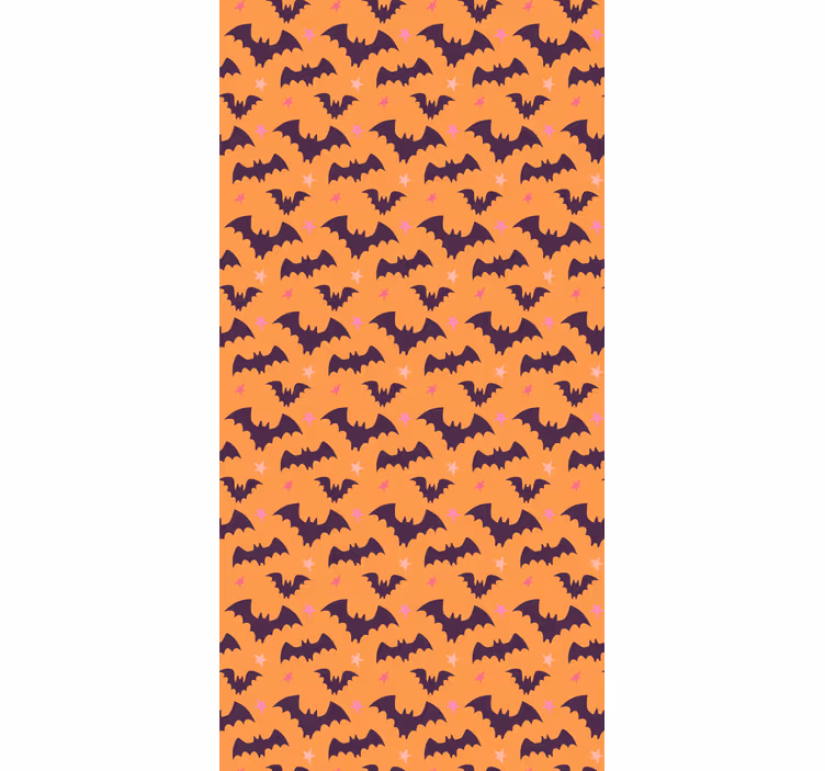 Papier peint halloween modèle de chauve-souris - TenStickers