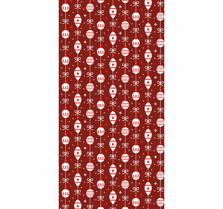 Papier peint noel motif de crâne festif - TenStickers