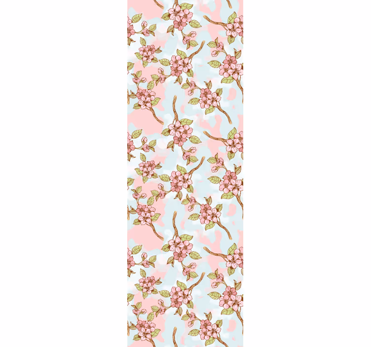 Papier peint floral branches fleuries - TenStickers