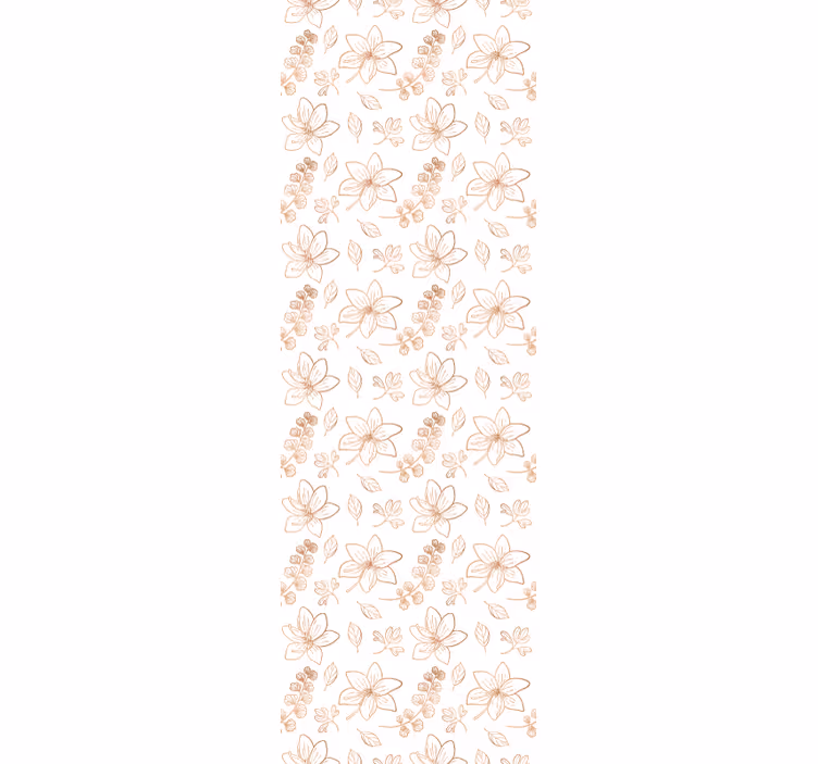 Papier peint floral fleur accentuée - TenStickers