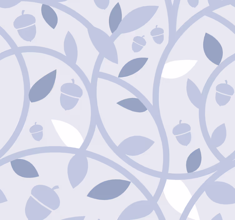 Papier peint nature Glands bleus - TenStickers