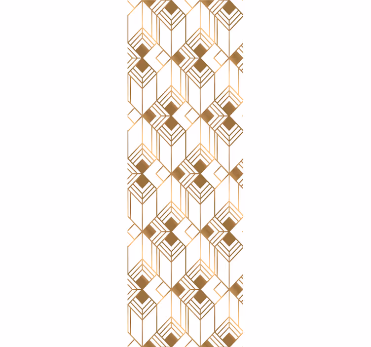 Papier peint géometrique symétrie cubiste - TenStickers