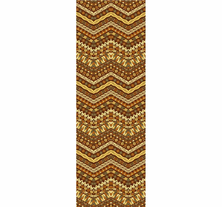 Papier peint ornemental motif tribal complexe - TenStickers