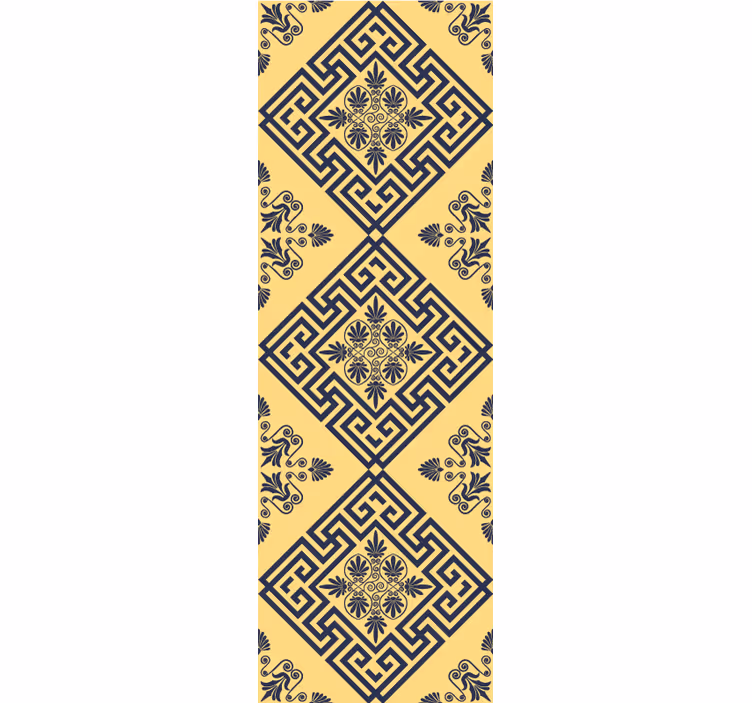 Papier peint carrelage motif géométrique antique - TenStickers