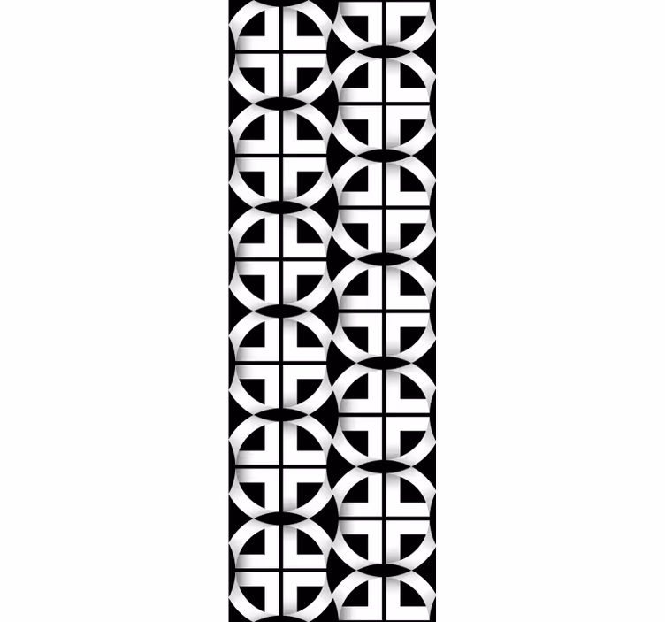 Papier peint géometrique maille de cercle géométrique - TenStickers