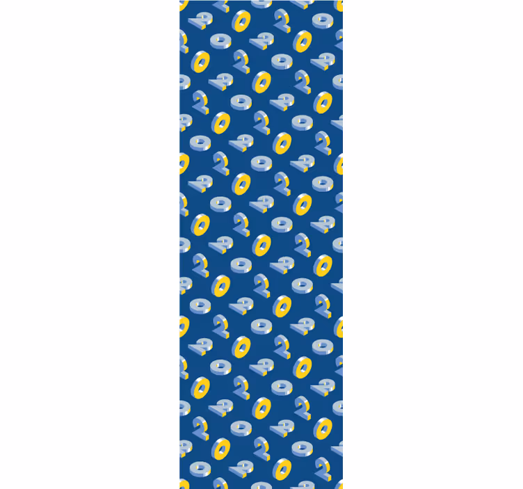 Papier peint chambre enfant motif géométrique des yeux - TenStickers
