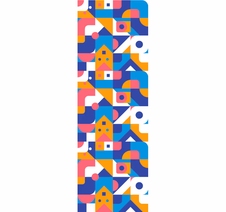 Papier peint géometrique abstraction géométrique - TenStickers