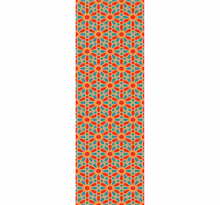 Papier peint géometrique symétrie du kaléidoscope - TenStickers