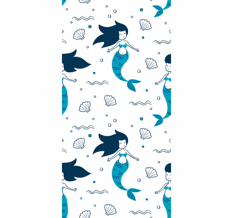 Papier peint animaux scène de sirène enchanteresse - TenStickers