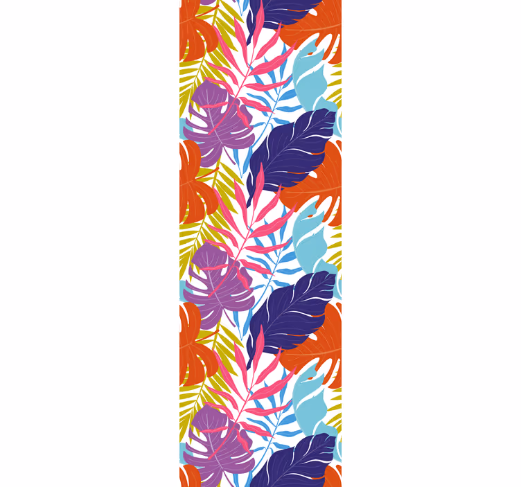 Papier peint feuilles motif de feuillage tropical - TenStickers