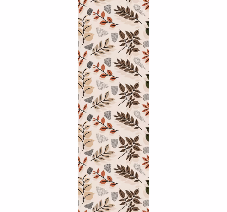 Papier peint feuilles motif de feuille botanique - TenStickers