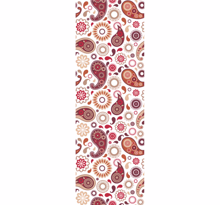Papier peint ornemental motif cachemire - TenStickers
