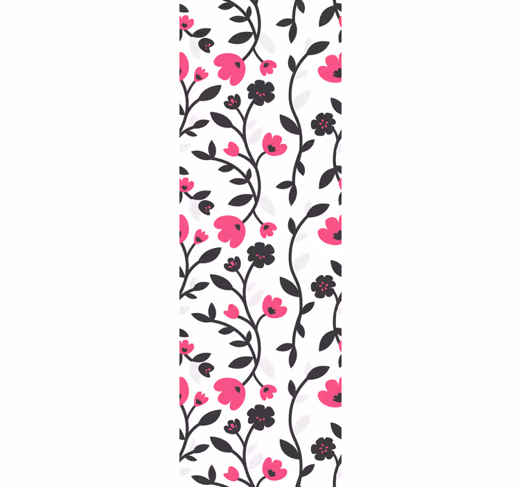 Papier peint floral motif de fleurs florales - TenStickers