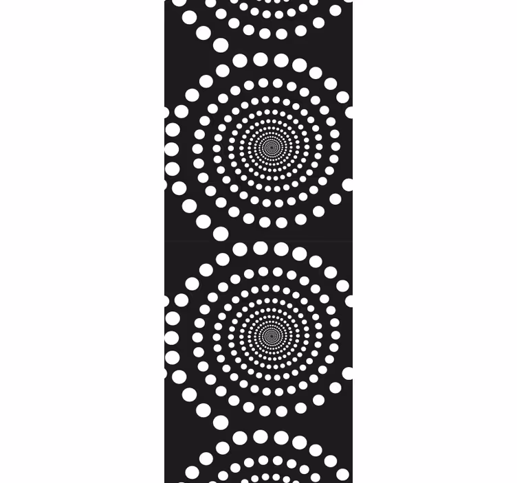 Papier peint chambre ado dots concentriques - TenStickers