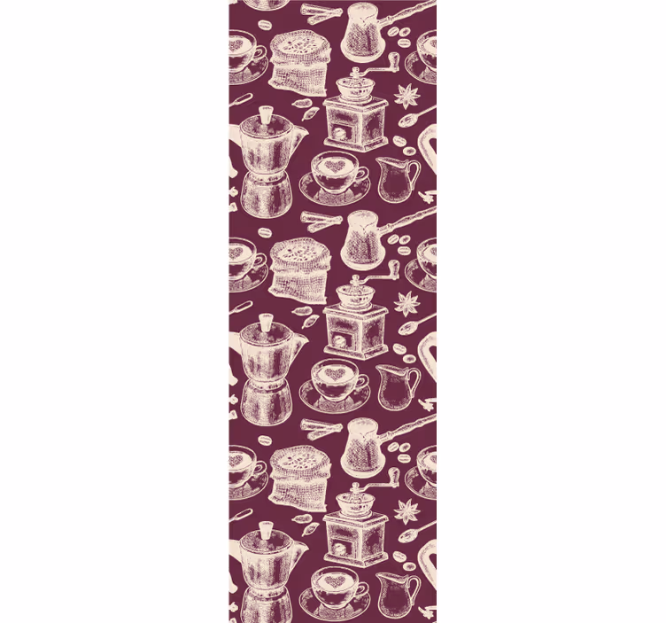 Papier peint cuisine motif de café - TenStickers