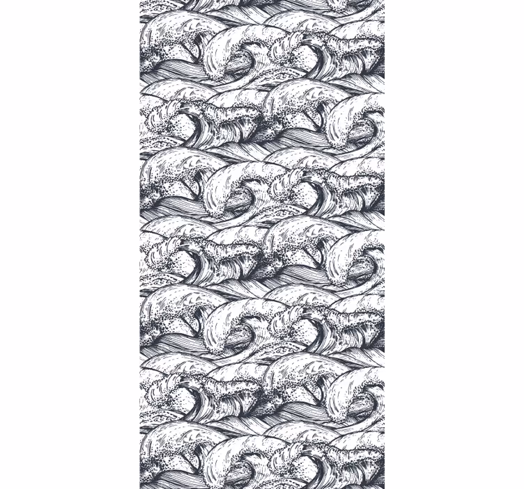 Papier peint nature motif de vagues océaniques - TenStickers