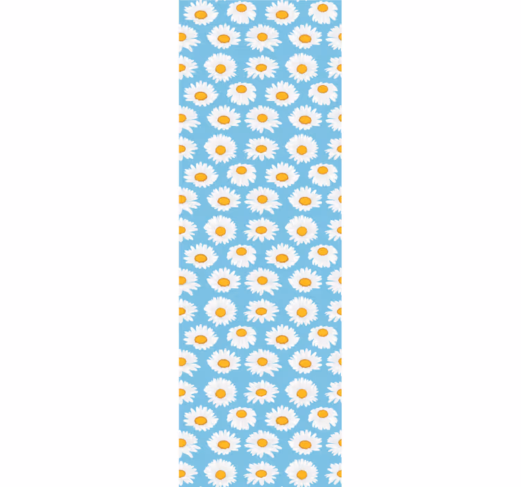 Papier peint floral marguerite à motifs - TenStickers