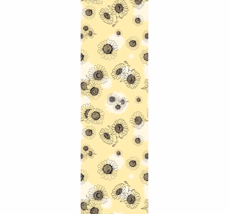 Papier peint floral motifs floraux - TenStickers