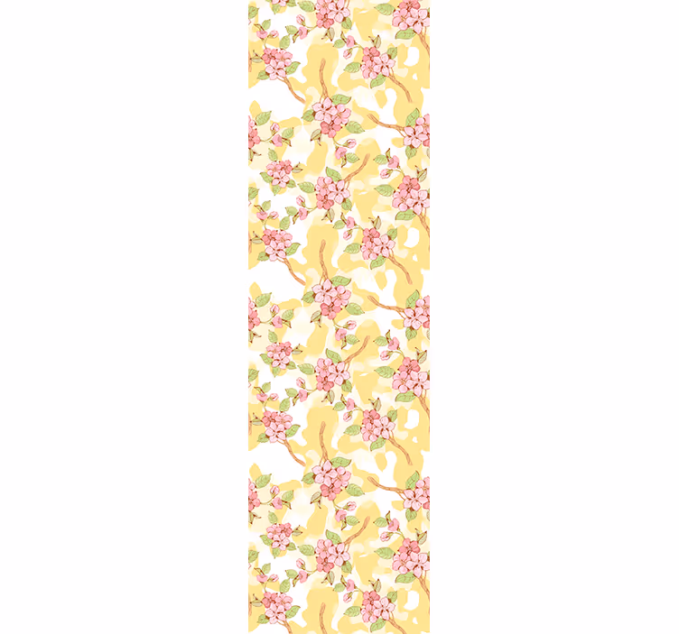 Papier peint floral cascade florale - TenStickers