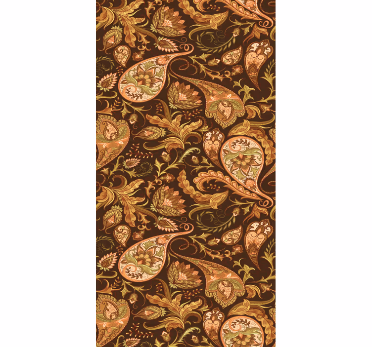Papier peint fleurs motifs botaniques ornés - TenStickers