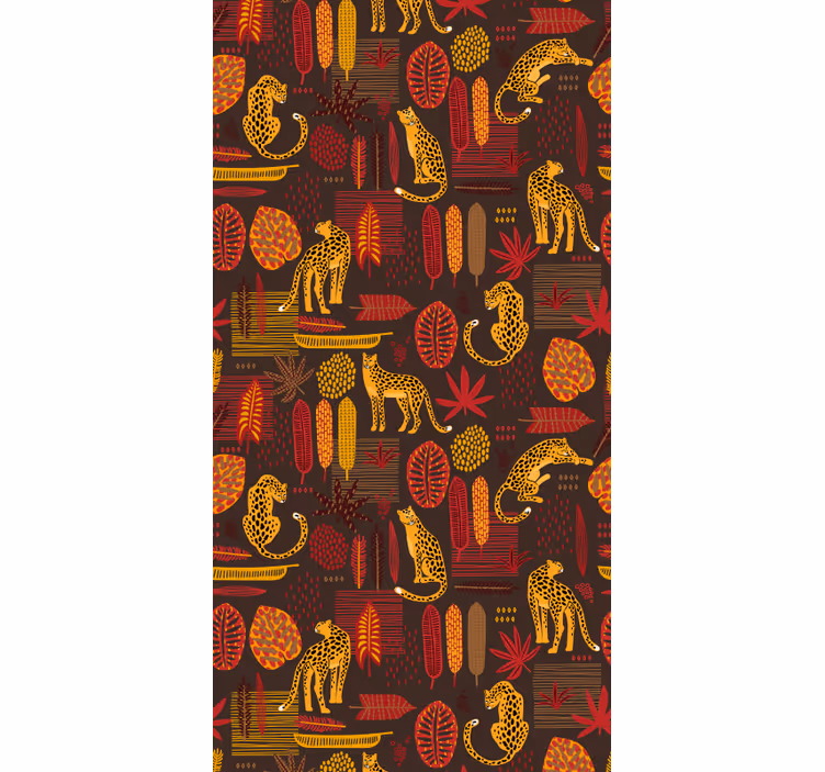 Papier peint animaux motif de safari africain - TenStickers