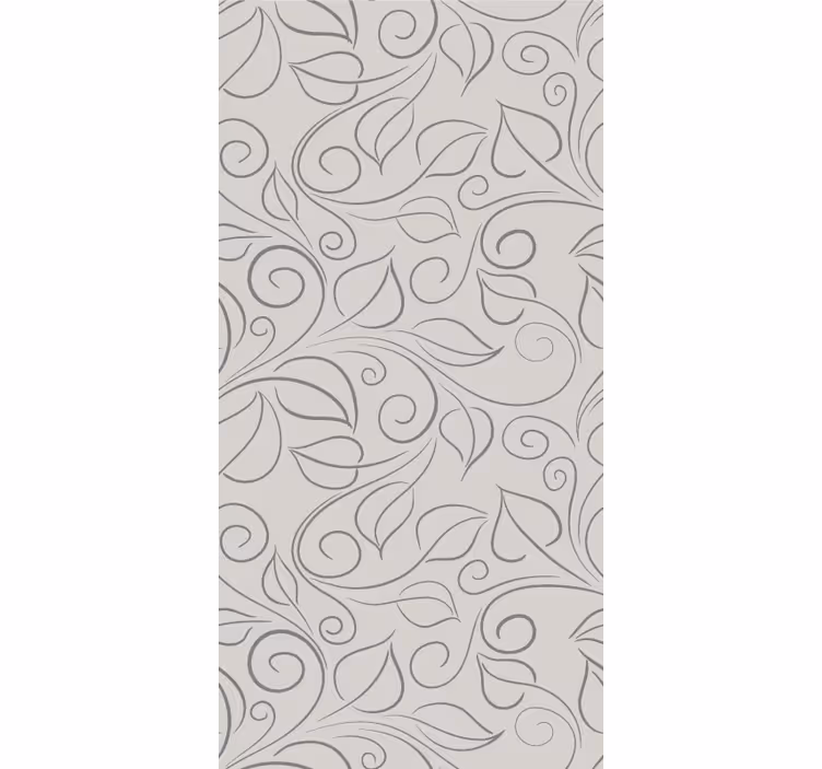 Papier peint feuilles motif ornemental moderne - TenStickers
