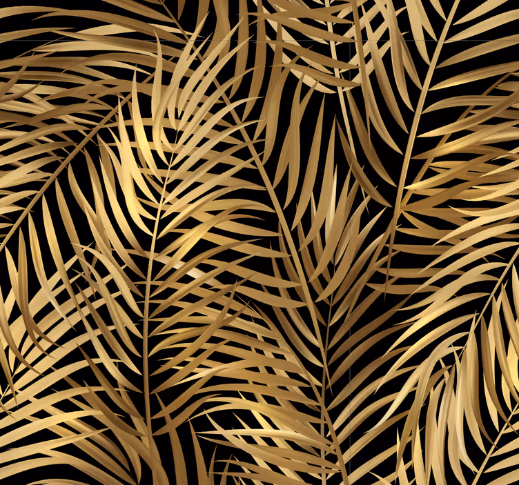 Papier peint chambre feuilles motif de palmiers tropicaux - TenStickers