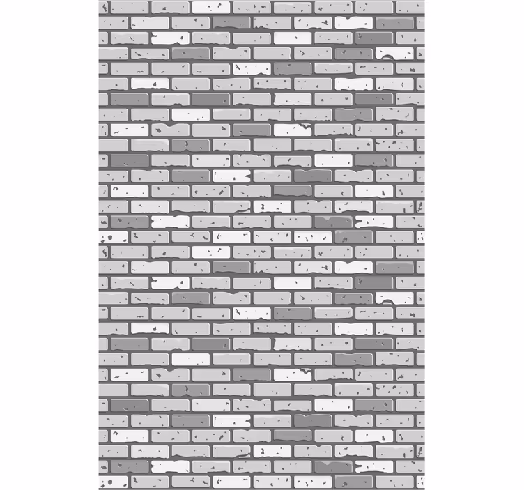 Papier peint brique maçonnerie monochrome - TenStickers