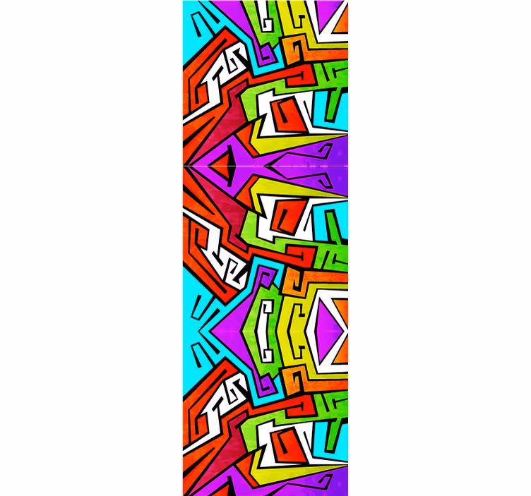 Papier peint chambre ado Éclat géométrique - TenStickers