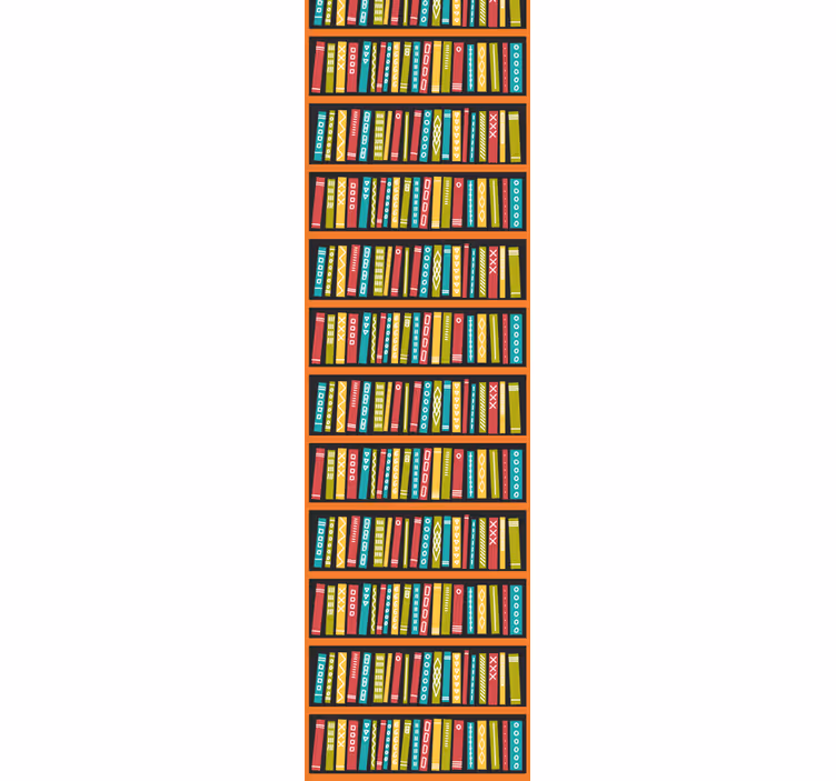 Papier peint texte étagère de bibliothèque - TenStickers