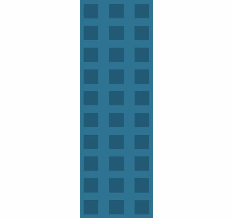Papier peint géométrique carrés bleus - TenStickers